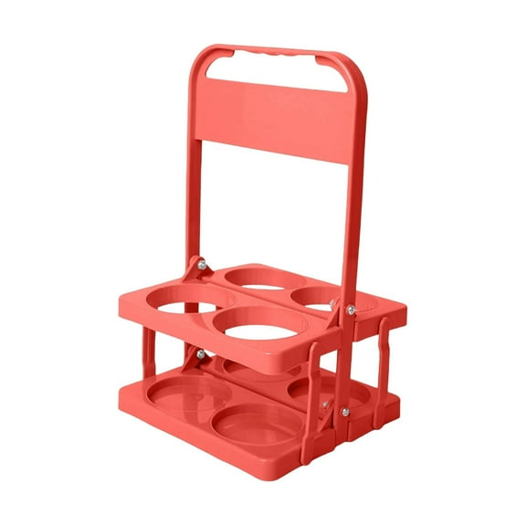 THLKIF Portable Plastic Drink Carrier,Reusable Beer Bottle Coffee Cup Holder,Beverage Cup Drink Caddy for Delivery,4 Holes Cup Holders with Handle for Catering Restaurant Travel Car