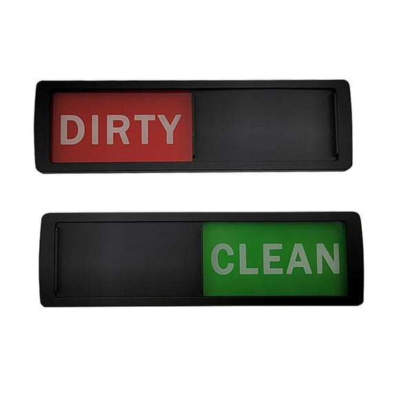 THLKIF ﻿ Premium Clean Dirty Dishwasher Magnet,Dirty Clean Sign for Dishwasher Easy to Read and Strong Slide for Changing Signs,Heavy Duty Magnet with Optional Stickers ﻿