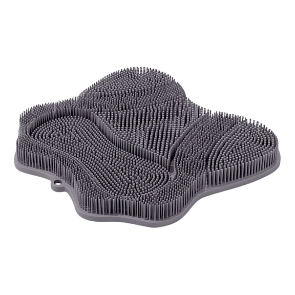 THLKIF Shower Foot Scrubber Mat,Wall Mounted Back Scrubber Silicone Bath Massager Cushion Brush with Non-slip Suction Cups,Foot Scrubber for Use in Shower for Improve Skin Exfoliation