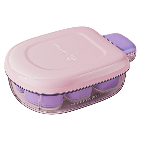 THLKIF Single‑Layer Compact Cube Ice Tray with Lid, Small‑Size Easy‑Release Ice Maker Box, Reusable Freezer‑Safe Container for Chilled Drinks,Coffee,Cocktails and Household Daily Cooling Use 