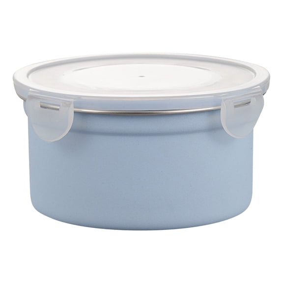 THLKIF Stainless Steel Food Storage Containers with Lids, Leak-Proof Metal Snack Container, Round Lunch Box for Adults, Stackable & Reusable Meal Prep Containers 