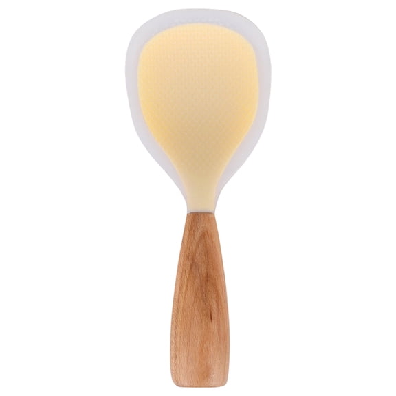 THLKIF Standing Silicone Rice Spoon Paddle, Rice and Potato Servers,Household Rice Shovel Heat Resistant Anti-Scalding Rice Scooper, Serving Spoons,Insulation Heat Spoons