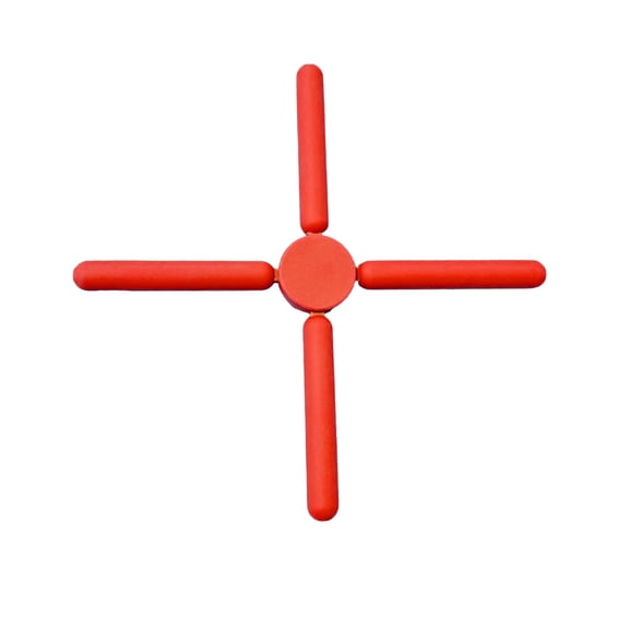 THLKIF Thick Silicone Trivets, Foldable Heat Resistant Pads for Hot Dishes, Pots, and Pans, Space-Saving Folding Trivet for Kitchen Countertop and Home Use