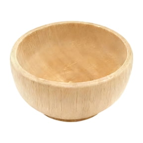 THLKIF Unfinished Natural Small Wooden Bowls, Blank DIY Craft Bowls, Reusable Hand Painting & Decorative Ornaments for Various Art Creation Handmade Projects