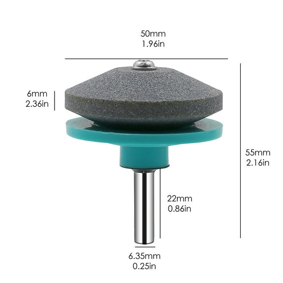 THLKIF Universal Lawn Mower Sharpener, Portable Power Hand Drill‑Operated Blade Sharpener, Durable Universal Grinding Tool for Lawnmower Blades Maintenance