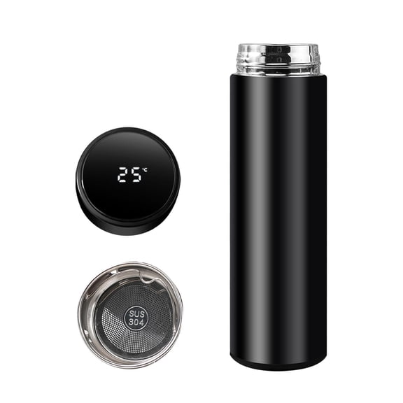 THLKIF Water Bottle With LED Temperature Display Double Walled Vacuum Insulated Water Bottle Stainless Sports AutomotiveTravel Mug Leak Proof Keep Cold And Keep Warm 12H