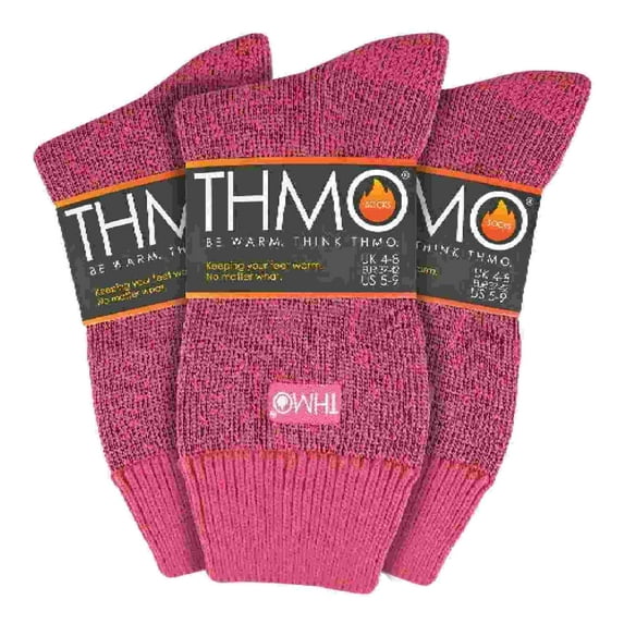 THMO - 3 Pack Multipack Ladies Thick Winter Warm Socks with Comfort Top