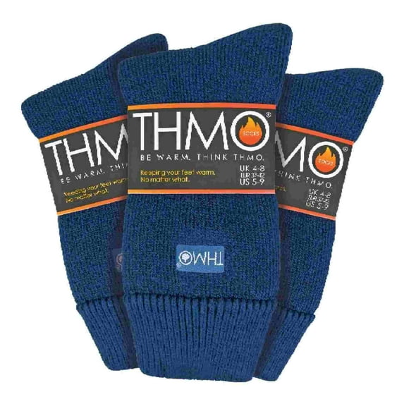 THMO - 3 Pack Multipack Ladies Thick Winter Warm Socks with Comfort Top