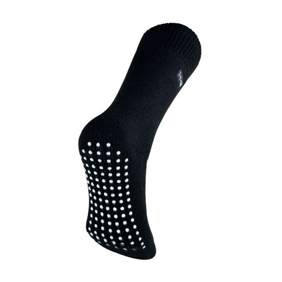 THMO - Mens Thermal Fleece Lined Slipper Socks with Non Slip Grips