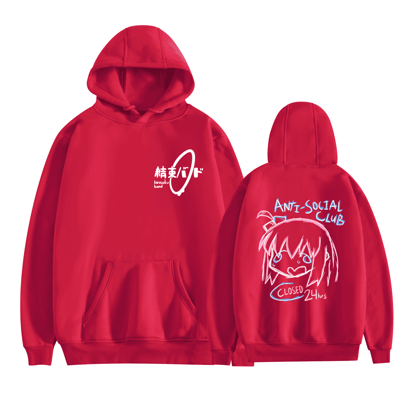 THNCLZX Bocchi The Rock Anime Hitori Gotoh Merch Hoodie THNCLZX Bocchi The Rock Anime Hitori Gotoh Merch Hoodie