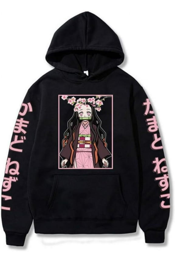 Kamado Nezuko Hoodie Print Sweatshirt Unisex Casual Wear Pullover