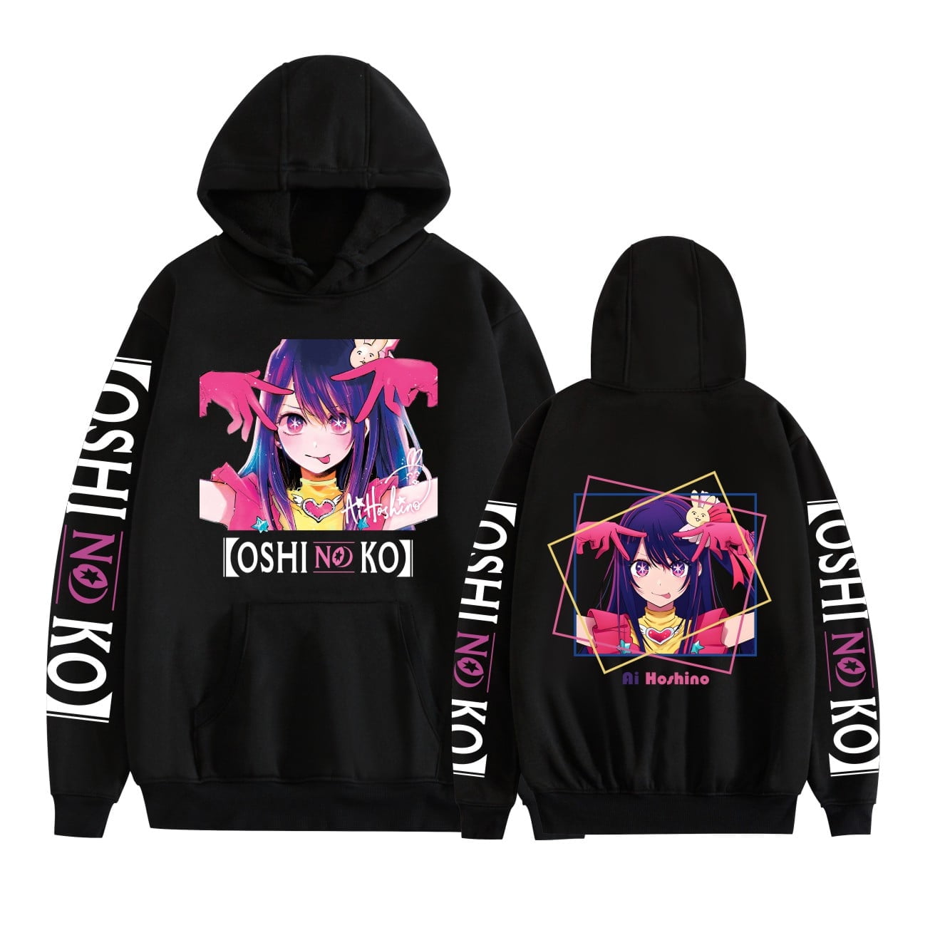 THNCLZX Kawaii Hoodie Anime Oshi No Ko Ai Hoshino Sweatshirt Men