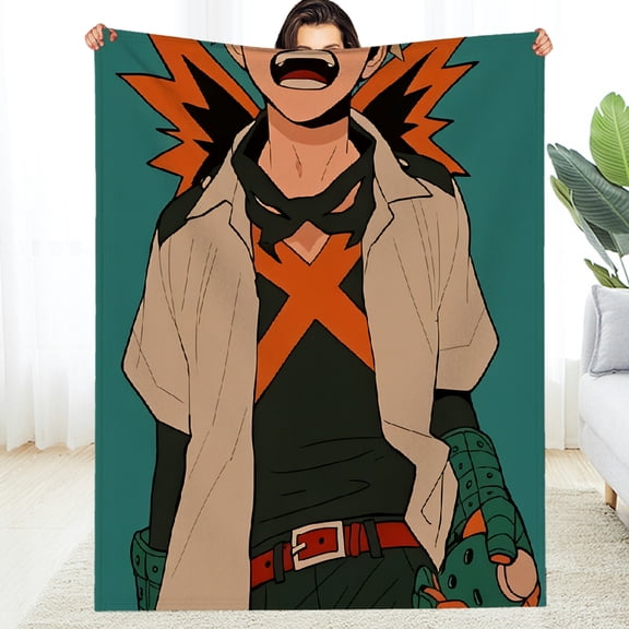 THNCLZX My Hero Academia (2) Flannel Blanket for Couch Bed Sofa My Hero Academia (2)