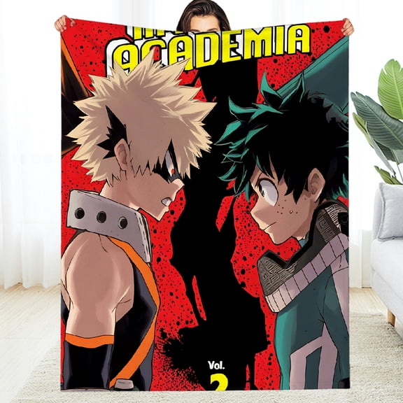 THNCLZX My Hero Academia (2) Flannel Blanket for Couch Bed Sofa My Hero Academia (6)