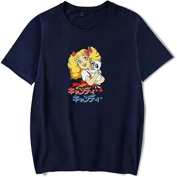 THNCLZX New Candy Candy Anime T-Shirt Merch Casual Short Sleeved T Shirt Unisex Tee