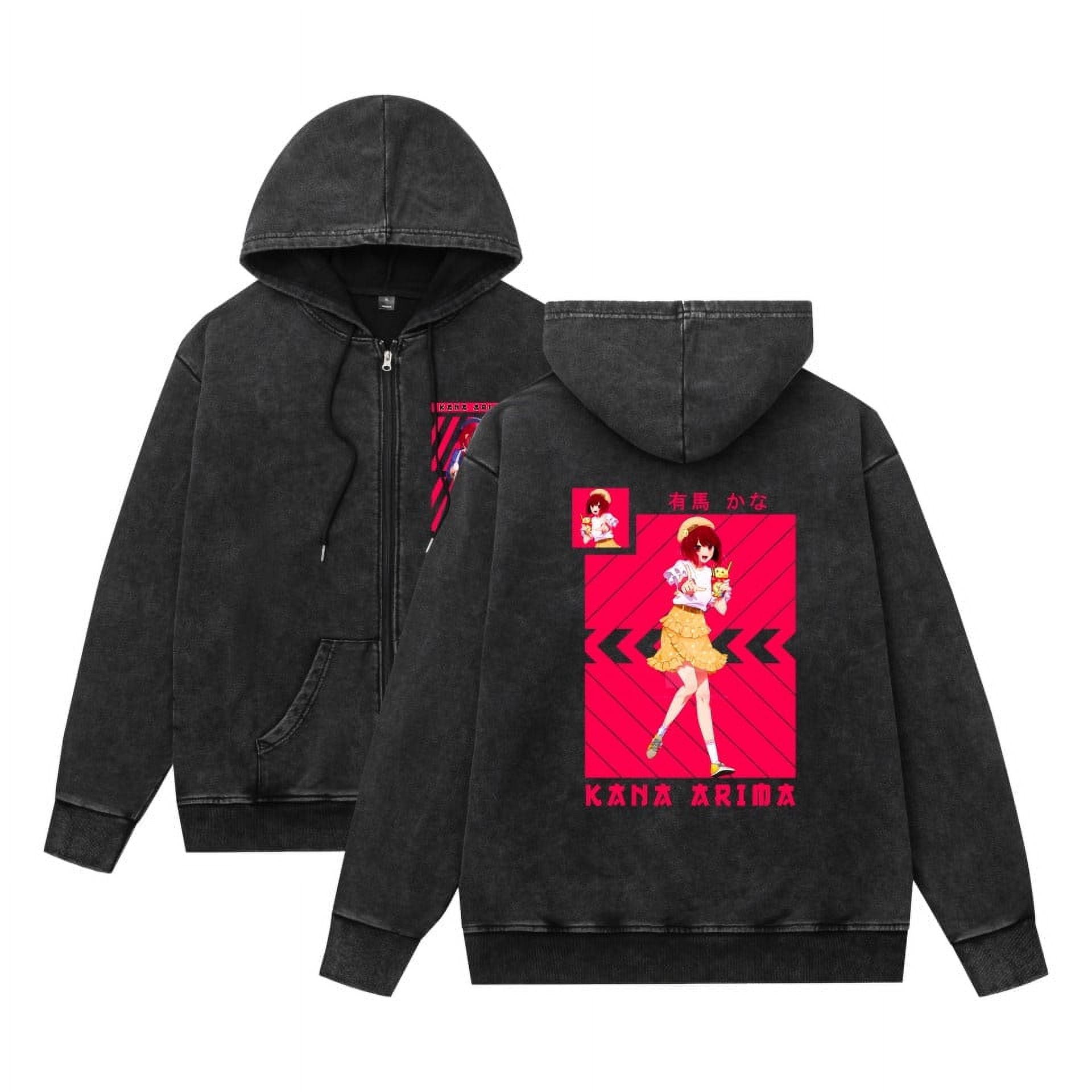 THNCLZX Oshi no Ko Full-Zip Hoodies Anime Merch Casual Full