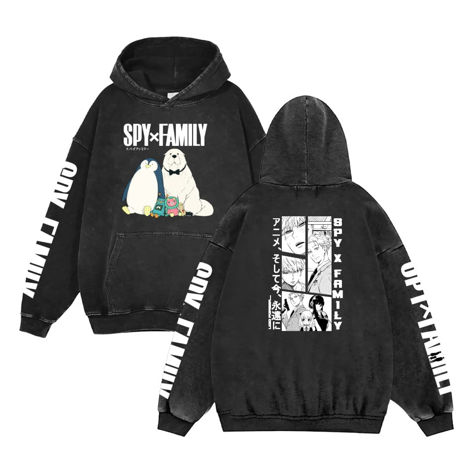 フリース THNCLZX Attack on Titan Hoodie Vintage washed men's