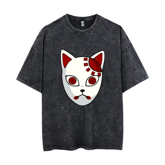 THNCLZX Uzui TengenT-shirt Summer vintage distressed men's and women's short-sleeved sweatshirts Shinazugawa Sanemi