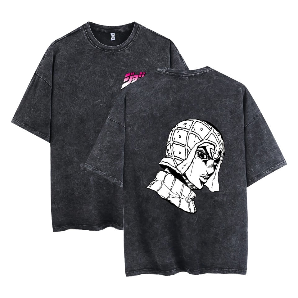 じょうたろう THNCLZX vintage Kujo Jotaro cotton T-shirt anime street hip