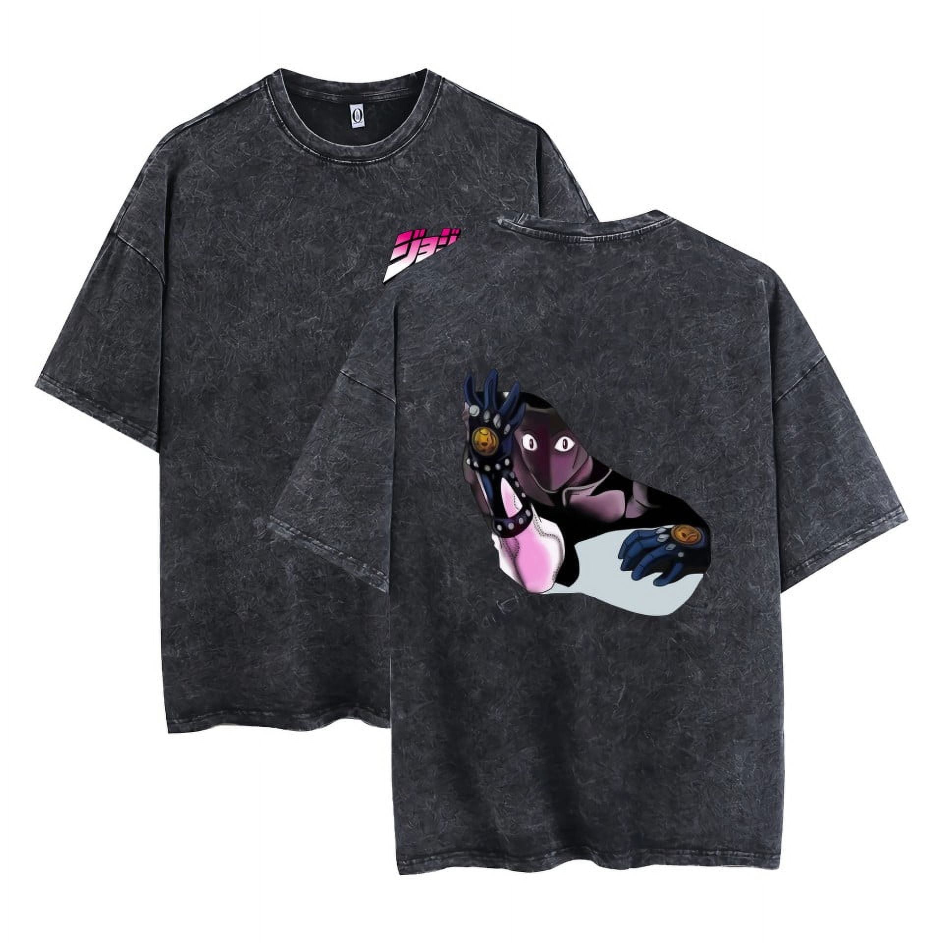 THNCLZX vintage Kujo Jotaro cotton T-shirt anime street hip