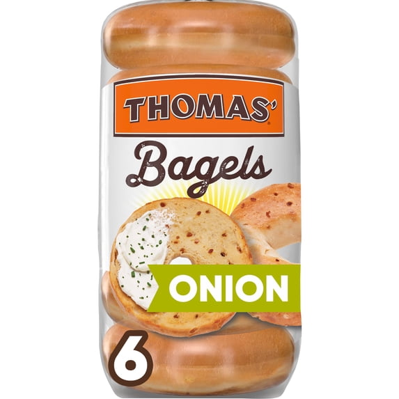 Thomas' Onion Bagels, 6 ct