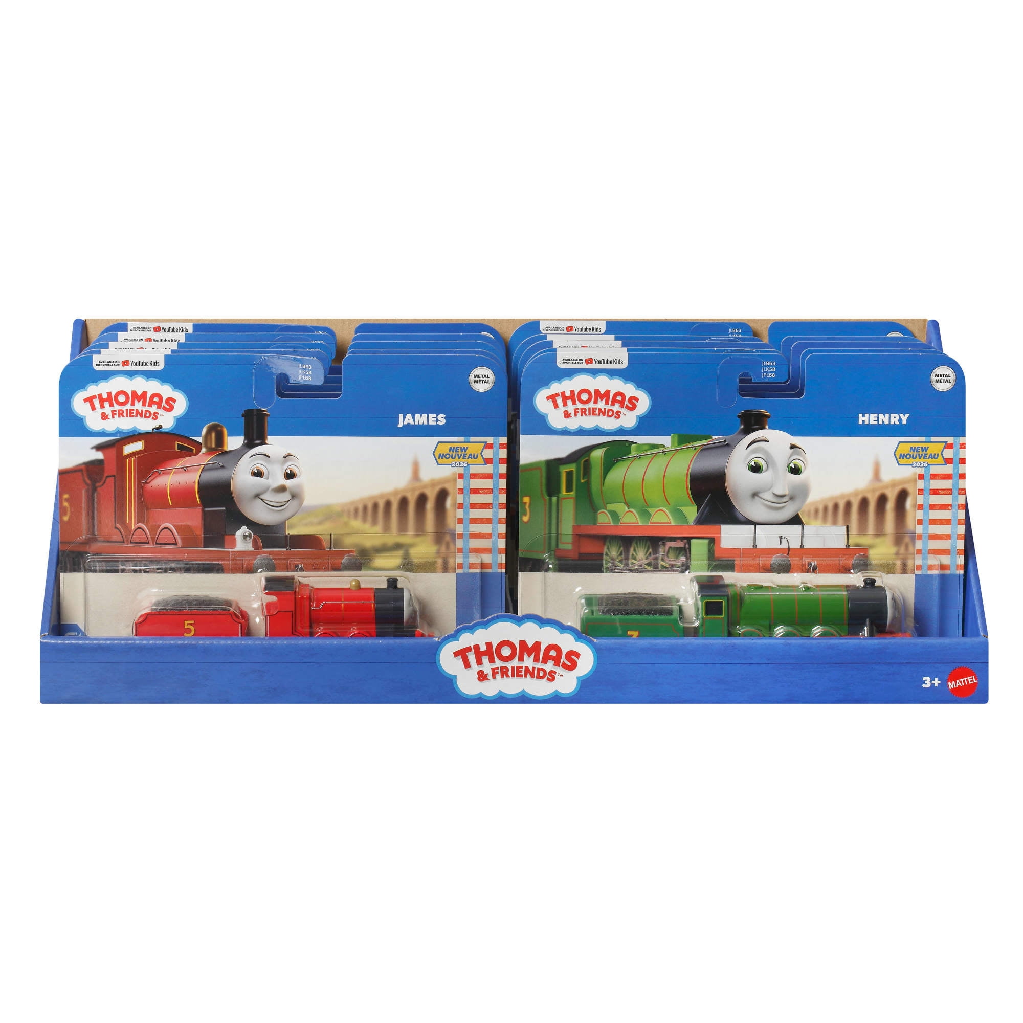 Thomas & Friends by Fisher-Price Die-Cast Engine 2-Pack or Deluxe Toy Train (Styles May Vary)