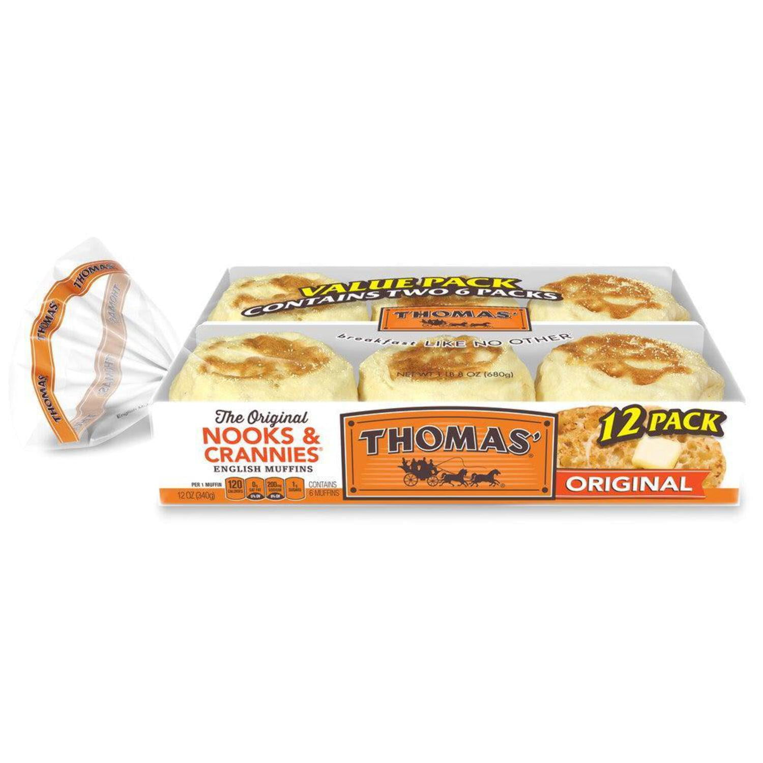 THOMAS ORIGINAL ENGLISH MUFFINS - 2 PACK