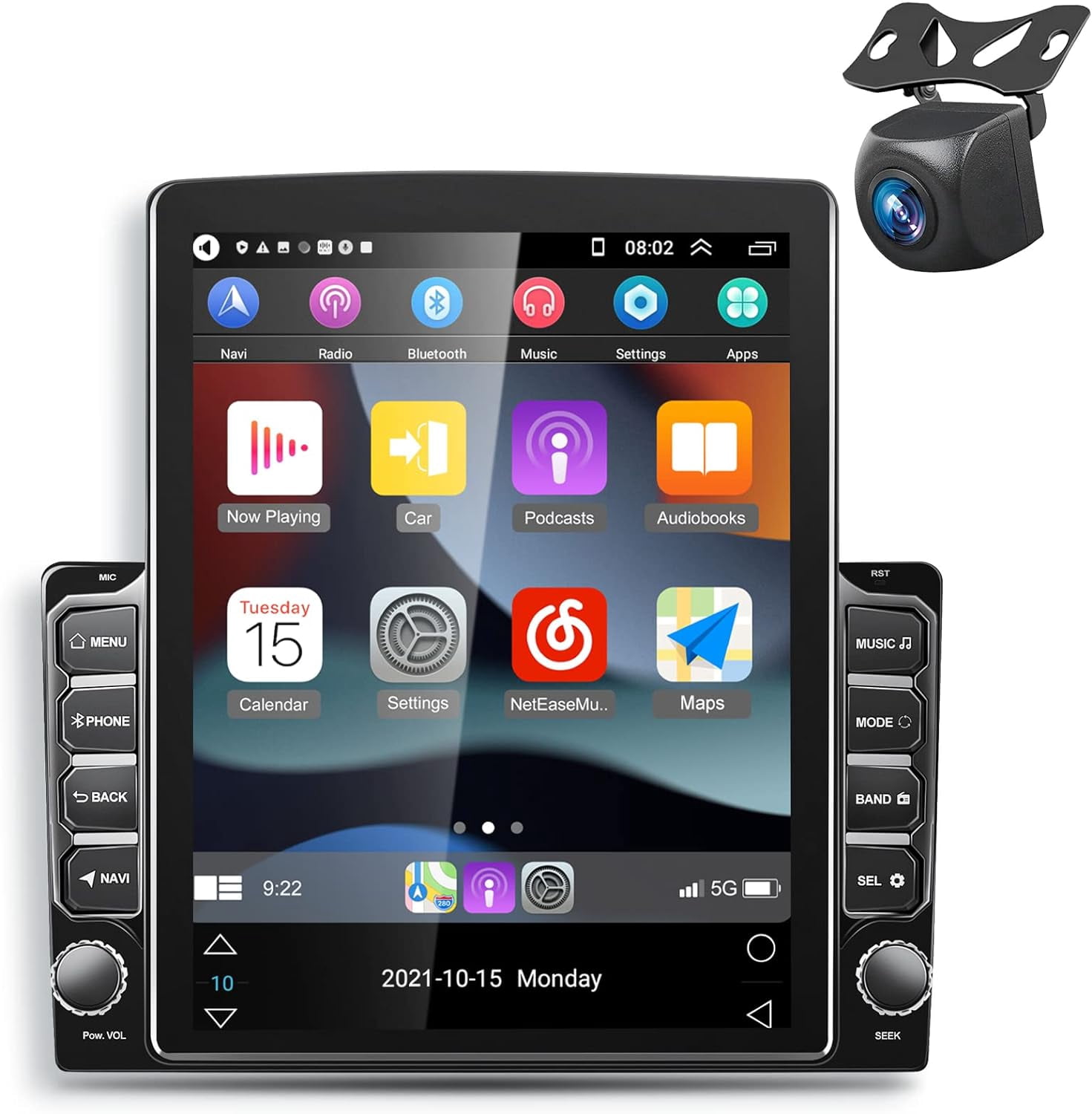 THONZER [2+32G] Android 11 Double Din Car Stereo Carplay Android Auto ...