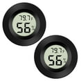 THONZER 2Pack Mini Digital Thermometer Hygrometer Indoor Room LCD