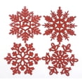 thumbnail image 1 of THONZER 32pcs Glitter Snowflake Ornament 4 Inch for Christmas Tree Decoration, 1 of 6
