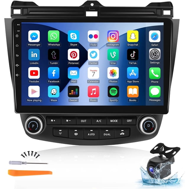 Autoradio Android Auto Carplay Honda Accord 7 2003-2007 - Écran 10.1" GPS Bluetooth USB