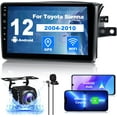 thumbnail image 1 of THONZER Car Raido for Toyota Sienna 2004-2010, Android 12 2G+32G Sienna Stereo Support Wireless Carplay& Android Auto/Bluetooth/Voice Control/GPS/Back-up Camera/SWC/FM Radio/IPS Touch Split Screen, 1 of 7