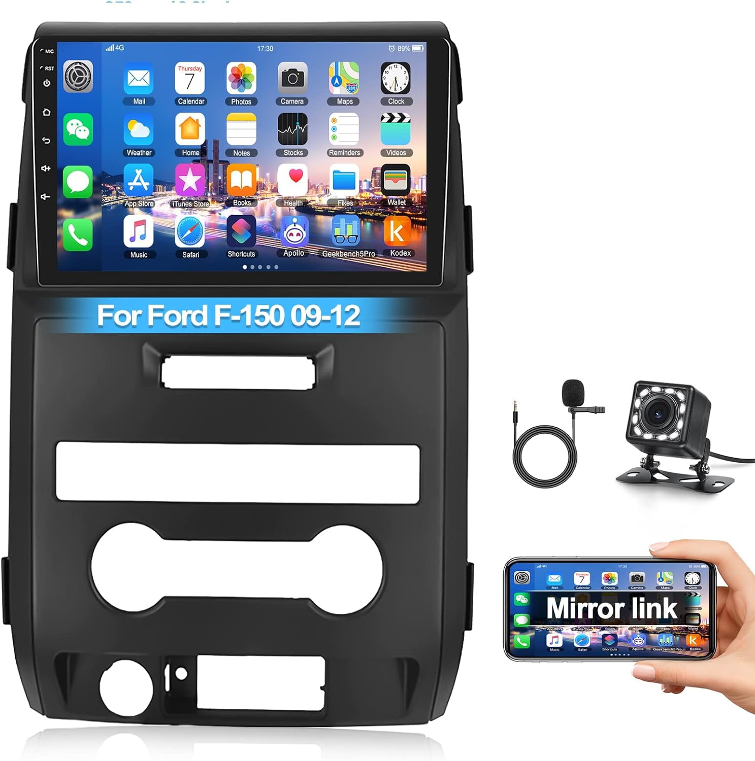 2 64G] Android Autoradio voor F-ord Fiesta 2009-2014 met Carplay