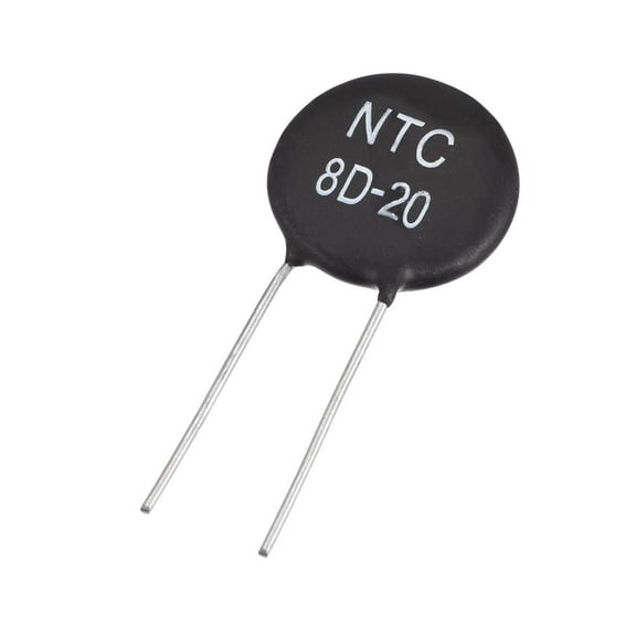 THONZER NTC Thermistor Resistors 8D-20 6A 8 Ohm Inrush Current Limiter Temperature Sensors Pack of 5