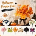 thumbnail image 1 of THOPBPRK 11.8 Inch Halloween Artificial Flowers Faux Pumpkin Stems Autumn Fall Floral Picks for Fall Home Decor DIY Arrangements Thanksgiving Table Centerpiece Festival Decorations, 1Pack A, 1 of 7