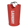 thumbnail image 1 of THOPBPRK 28x15" Collapsible Laundry Basket Freestanding Clothes Hamper with Handles Foldable Storage Bin for Bedroom Bathroom Dorm Room and Home Organization Needs, Red, 1 of 3