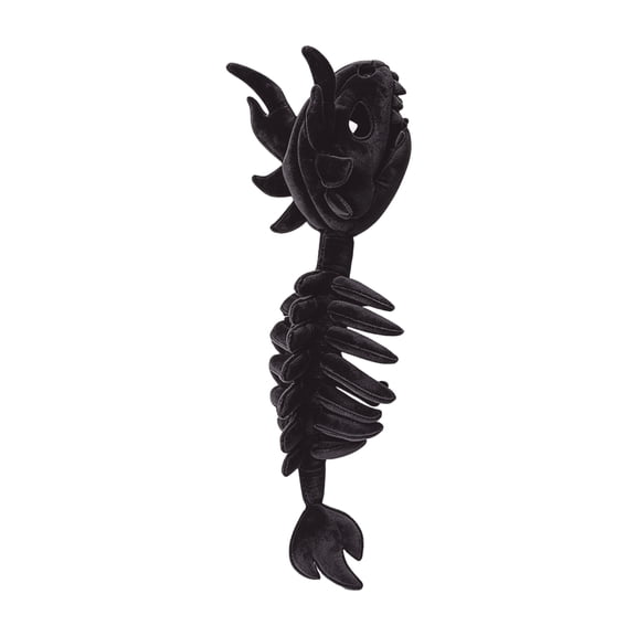 THOPBPRK 47 inch Dragon Plush Headpiece for Adults, Novelty Dinosaur Skeleton Costume Hat, Soft Stuffed Animal Cosplay Accessory for Halloween Party and Costume Events, 1Pack Black Size:S