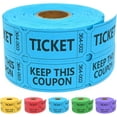 thumbnail image 1 of THOPBPRK 500 Raffle Tickets Double Roll, Raffle Tickets Roll with Name and Phone Number Information, Paper Raffle, Events, Class Reward & Door Prize for Halloweeen Christmas Party (Blue), 1 of 10