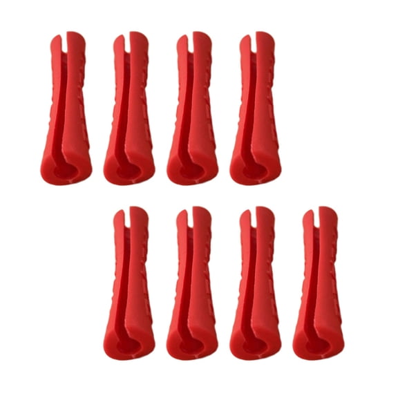 THOPBPRK 8Pcs Mountain Bike Chainstay Protector Guard 8-Pack Bike Frame Scratch Protector Sleeve Cycling Accessory for Road Trail-Riding Frame Care, Red