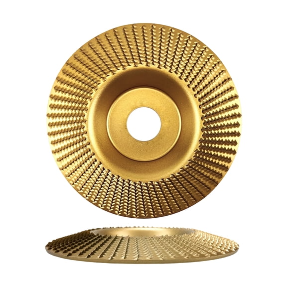 THOPBPRK Angle Grinder Grinding Shaping Carving Disc Bevel Sanding Wheel Accessory For Home DIY Crafting Shaping And Smoothing Projects In Workshop And Garage , Gold