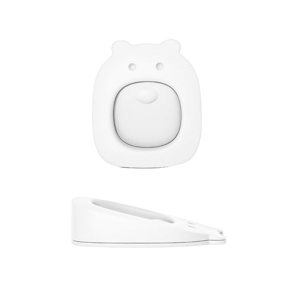 THOPBPRK Cute Cartoon Door Stopper Windproof Door Stop Punch-Free Door Blocker Decorative Door Wedge Non-Slip Security Guard for Home Bedroom Apartment Floor Protection , White
