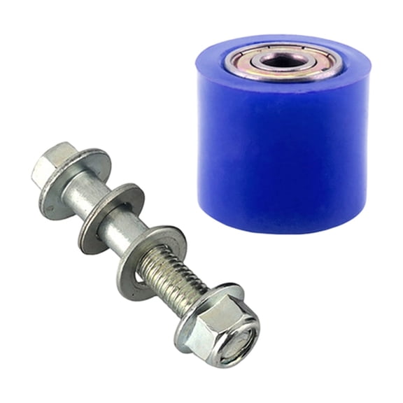 THOPBPRK Dirt Bike Chain Guide Roller Motorcycle Chain Tensioner Roller Drive Chain Tensioner Pulley Wheel Anti Slip Chain Roller Guide with Bolt for Off Road Motorcycle Modification , Blue