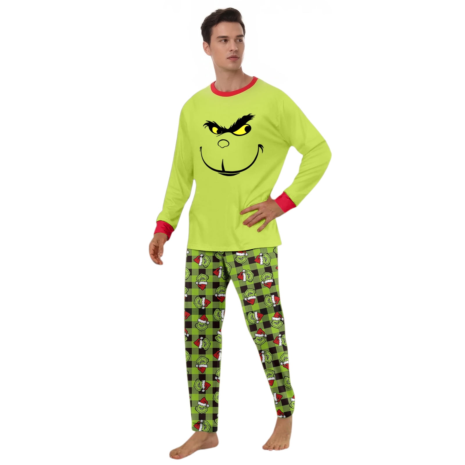 THOPBPRK Family Christmas Pajamas Matching Grinc-h Set – Funny 2-Piece ...