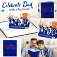 thumbnail image 1 of THOPBPRK Father's Day 3D Pop-up Greeting Card with Intricate Design for Dad Grandpa Husband Celebration Surprise Gift Fors Family Holiday Party Accessory, Blue, 1 of 5