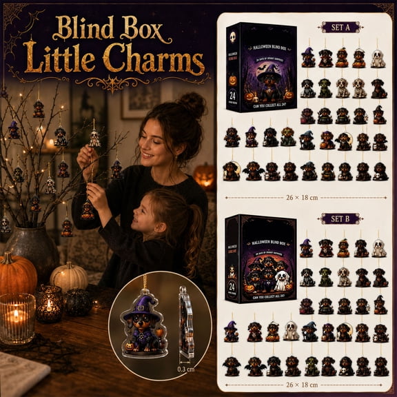 THOPBPRK Halloween Advent Calendar 24 Day Countdown Box, Spooky Surprise Set for , Decorative Holiday Party Favors, Festive Home Decor Gift for Halloween, 1Pack A