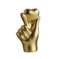 thumbnail image 1 of THOPBPRK Hand Holding Heart Statue Love Sculpture Modern Home Decor Creative Desktop Figurine for Living Room Bedroom Bookshelf Display Housewarming Wedding Anniversary Gift , Gold, 1 of 7