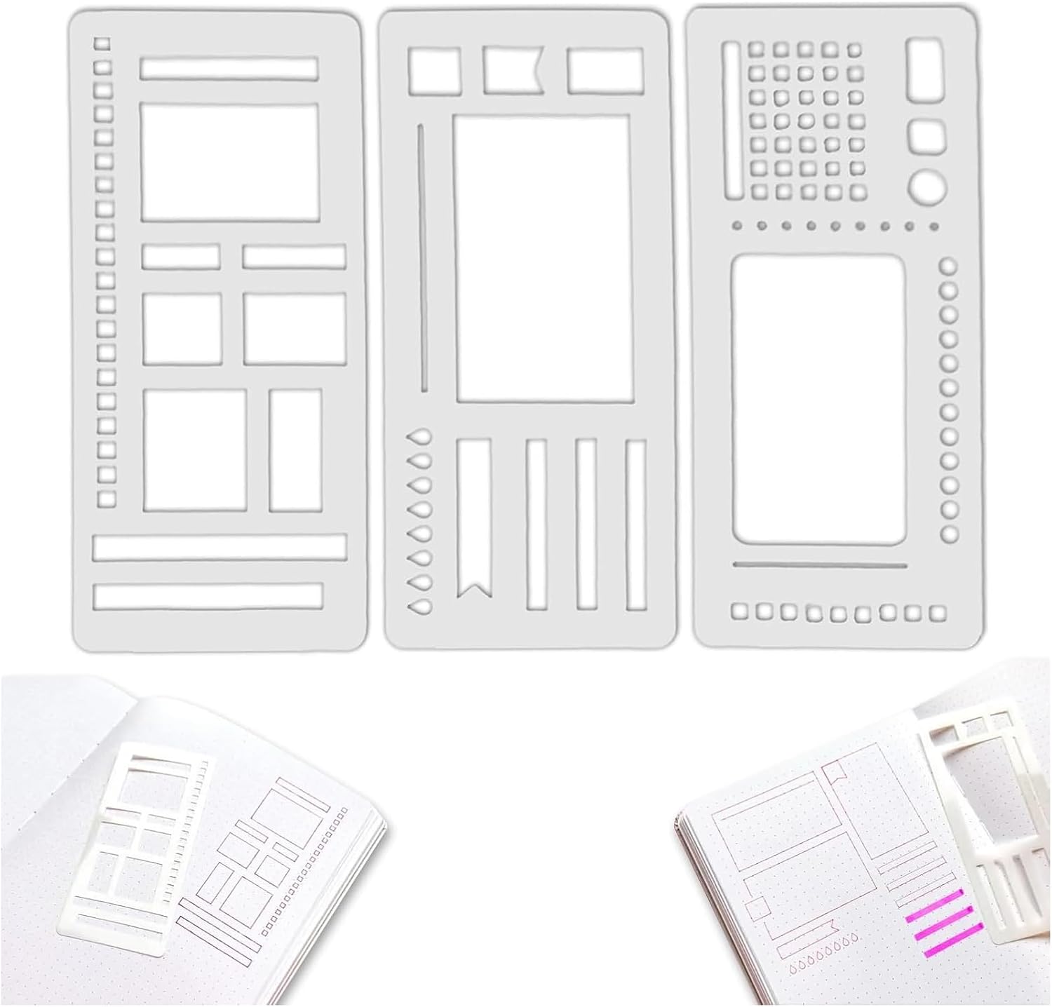 THOPBPRK Handmade Flexible Record Template, Planner Stencil Set for ...