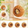 thumbnail image 1 of THOPBPRK Hanging Bird Nesting House, Cozy Shelter And Sleeping Hut For Small Pet Birds, Parrot Cage Accessory For Parakeets, Cockatiels, Lovebirds, And Finches, 1Pack C, 1 of 7