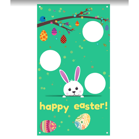 THOPBPRK Hanging Toss Game Banner with Weighted Bean Bags Set for Outdoor Party Backyard Entertainment and Family Gathering Interactive Activities for Celebrations, A