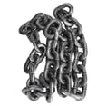 thumbnail image 1 of THOPBPRK Heavy Duty 5-Foot Black Dog Chain Leash with 5mm Links, Metal Training for Medium to Large Dogs, Sturdy Pet Walking Accessory for Daily Outdoor Exercise, 1Pack Silver, 1 of 7
